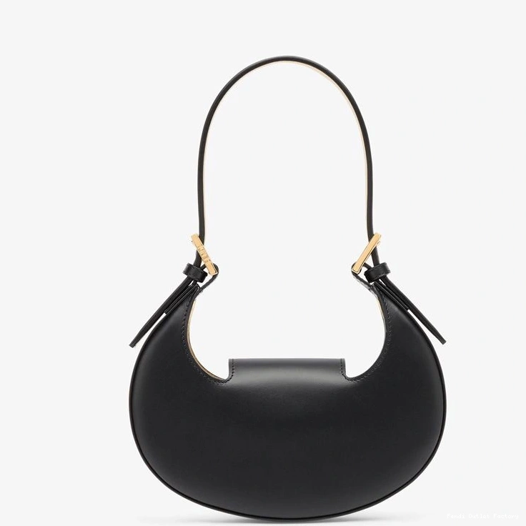 Cheap HOT Cookie Hobo Fendi Black Calf In Bag Mini Leather 0709